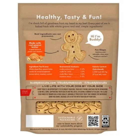 Buddy Biscuits Oven Baked Crunchy Peanut Butter Dog Treats image {1}