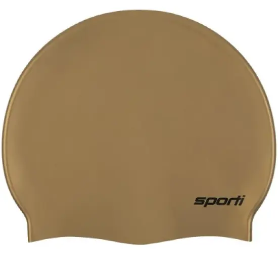 Sporti Solid Metallic Silicone Swim Cap image {2}