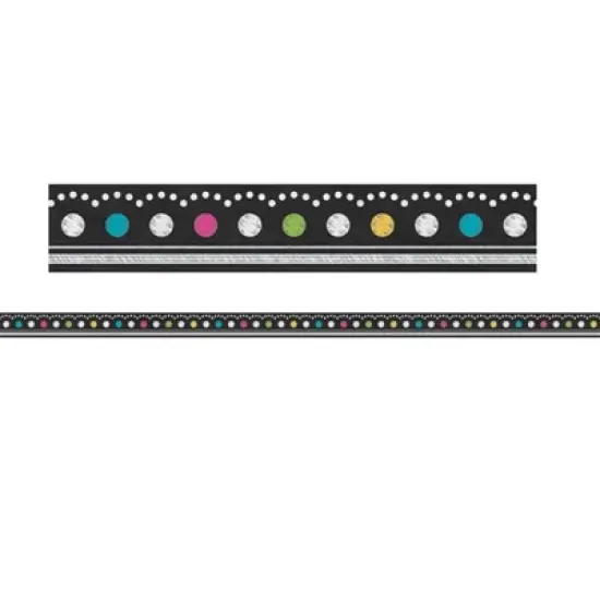 Teacher Created Resources&reg; Chalkboard Brights Double-Sided Ribbon Runner, 1.5" W, 45 Feet Per Pack, 3 Packs image {4}