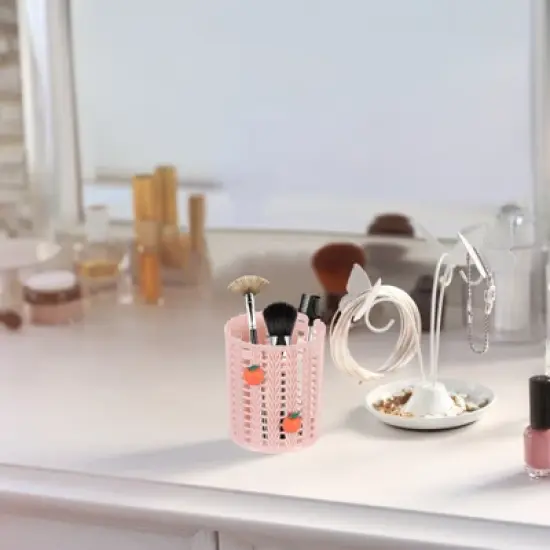 Unique Bargains Plastic Cute Large-capacity Decorative Pencil Holder 1 Pc image {3}