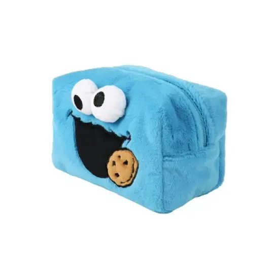Sesame Street Cookie Monster Blue 8&rdquo; Cosmetic Bag image {2}
