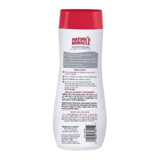 Nature's Miracle Hypoallergenic Shampoo & Conditioner for Dogs - 16 fl oz image {1}