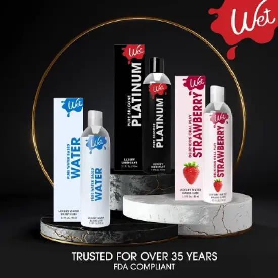 Wet Flavored Strawberry Lube - 3.1oz image {7}