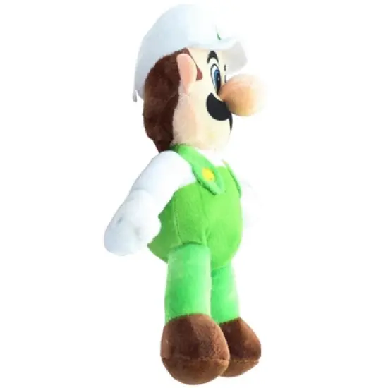 Chucks Toys Super Mario 8.5 Inch Character Plush | Fire Luigi image {1}