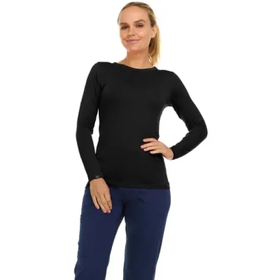 Medichic Ultrasoft Stretch Long Sleeve Scrub T-Shirt image {3}