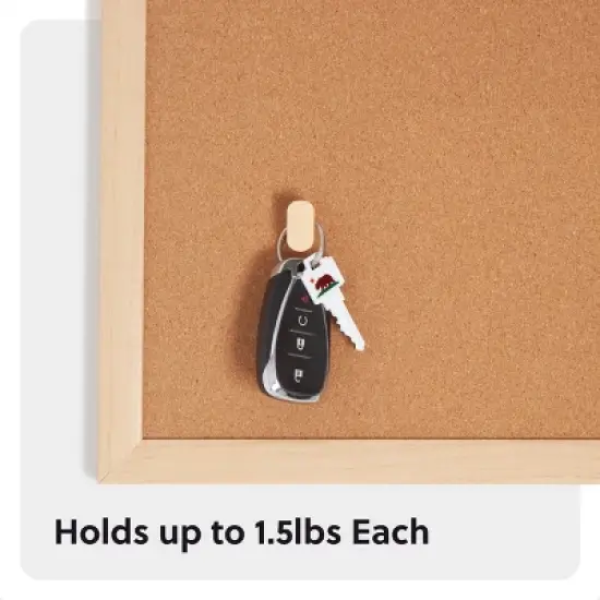 U Brands 6ct Wood Hook Push Pins image {5}