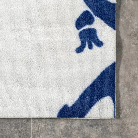 nuLOOM Rell Nautical Anchor Indoor and Outdoor Patio Area Rug image {2}