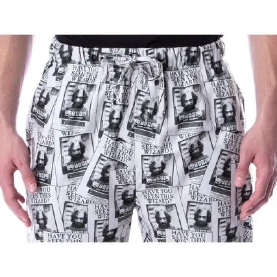 Harry Potter Men's Sirius Black Have You Seen This Wizard Pajama Pants Off-White image {3}