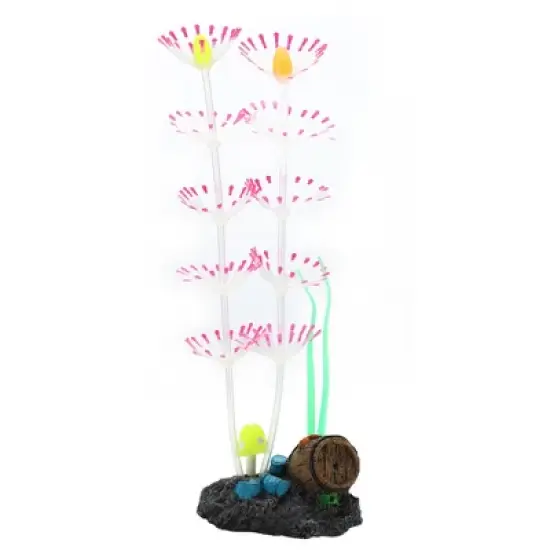 Unique Bargains Aquarium Simulation Coral Silicone Fluorescent 2.72"x7.48" Ornaments Decor image {6}