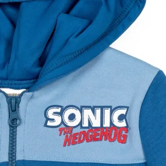 SEGA Sonic the Hedgehog Fleece Half Zip Hoodie Toddler to Big Kid image {3}