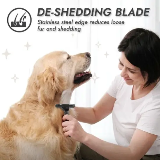 KONG Double-Sided Rake, Detangling and Deshedding Dog Grooming Brush image {2}