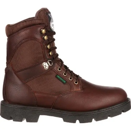 Men's Brown Georgia Boot Homeland Steel Toe Waterproof Work Boot Size 10.5 image {6}