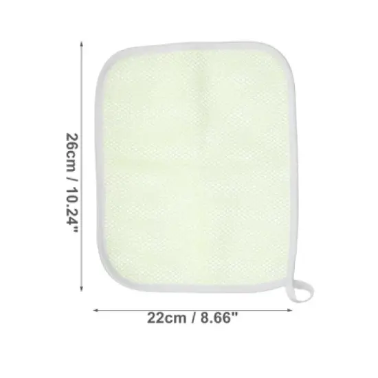 Unique Bargains Double Side Elasticity Body Scrub Towel Beige 1 Pc image {3}