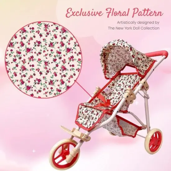 The New York Doll Collection Baby Doll Stroller - Jogging Toy Stroller image {2}