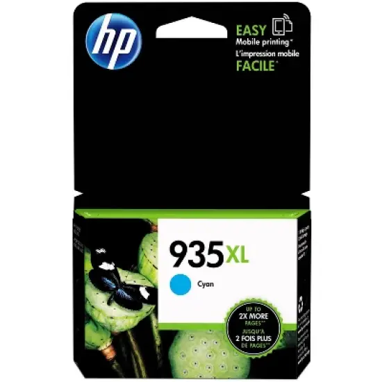 HP 935XL High Yield Cyan Original Ink Cartridge, ~825 pages, C2P24AN#140 image {6}