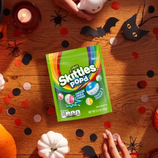SKITTLES POP'd&nbsp;Sour Freeze Dried Candy Resealable Candy Bag - 5.5oz image {6}