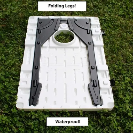 Driveway Games All Weather EZ Carry Portable Bean Bag Cornhole Game Set for Indoor and Outdoor Use with 2 Target Boards and 8 Bean Bags image {3}