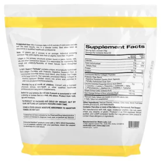 California Gold Nutrition GLP-1 Support Formula, Watermelon Yuzu, 2.2 lb (1 kg) image {1}