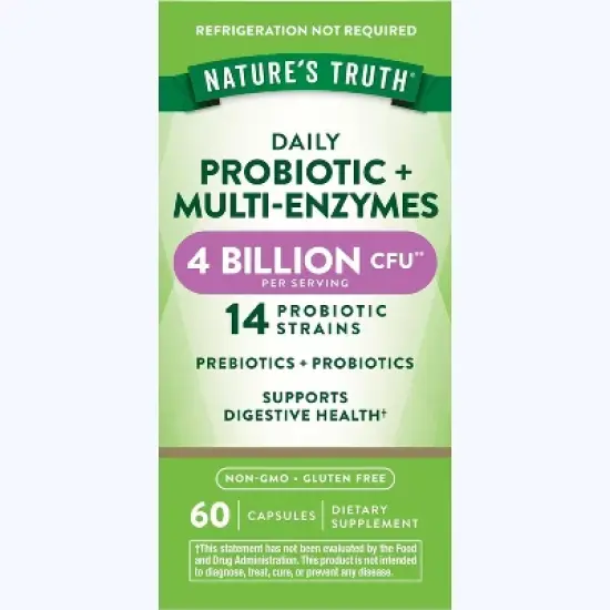 Nature's Truth Probiotics with Enzymes | 60 Capsules image {7}