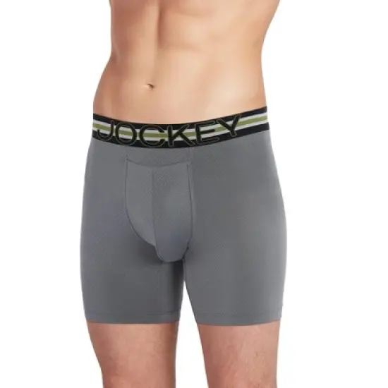 Jockey Men's Sport Stability Pouch Microfiber 6" Boxer Brief image {5}
