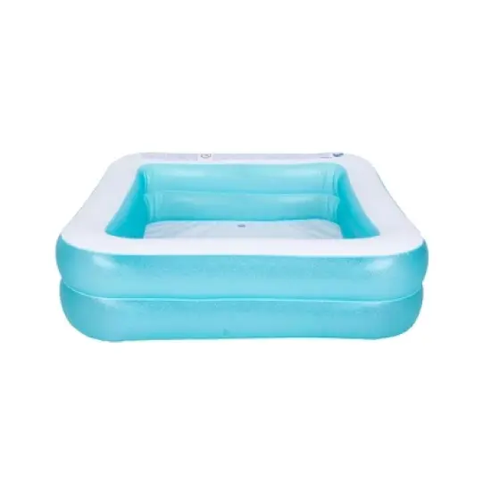 Pool Central 4.75ft. Inflatable Blue and White 2-Ring Swimming Pool image {6}