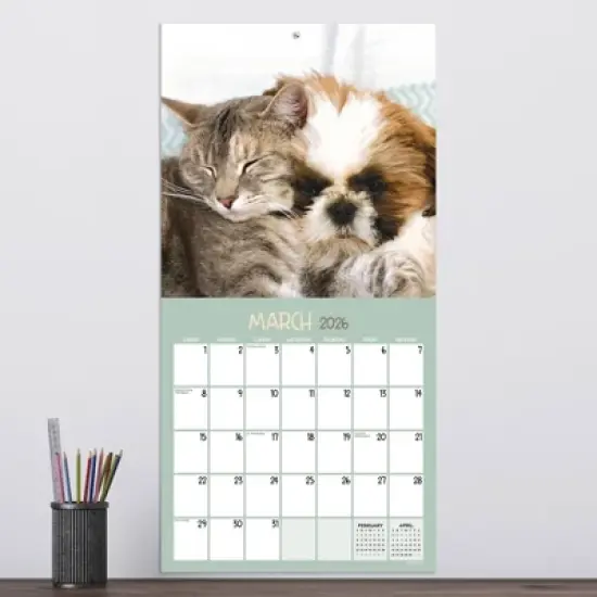 TF Publishing 13.5"x14.5" 2026 Furry Friends Wall Calendar image {2}