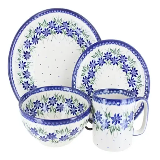 Blue Rose Polish Pottery Vena Dinnerware (16 PC) image {19}