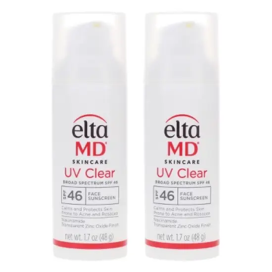 EltaMD UV Clear Broad Spectrum SPF 46 Face Sunscreen 1.7 oz 2 Pack image {8}