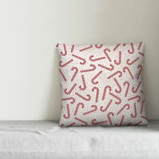 Creative Products Candy Cane Pattern 20x20 Indoor / Outdoor Pillow image {1}