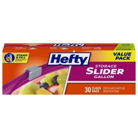 Hefty Gallon Food Storage Slider Bag image {9}