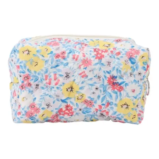 Unique Bargains Women Colored Flowers Makeup Bag 1 Pc image {4}