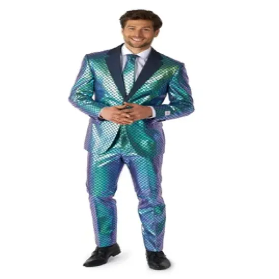 OppoSuits Men's Suit - Fancy Fish - Blue image {2}