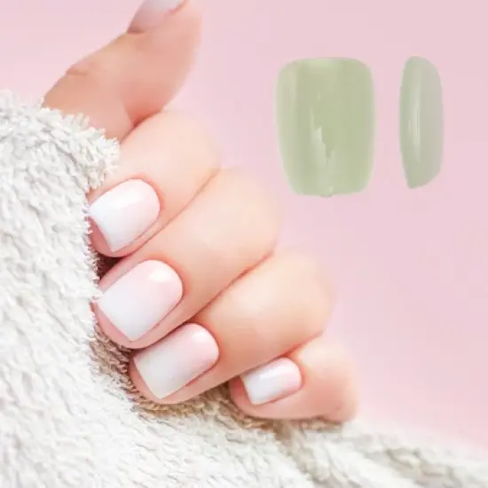 Unique Bargains Women's Full Coverage Nails Tips XS Purple Green Yellow 1 Pc image {3}