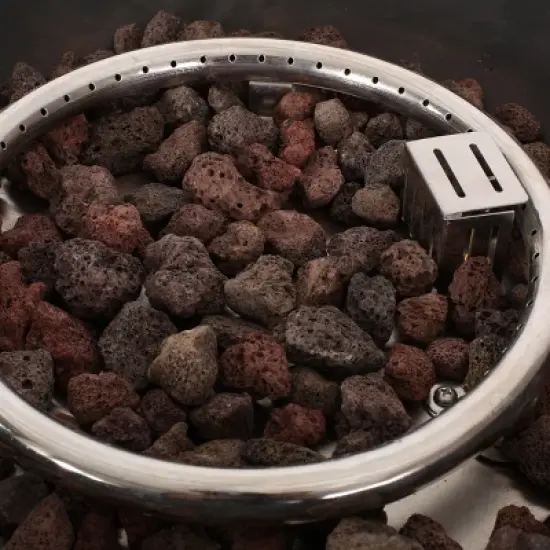 40,000 BTU Square Outdoor Fire Pit with WPC Base and Lightweight Concrete Top image {6}