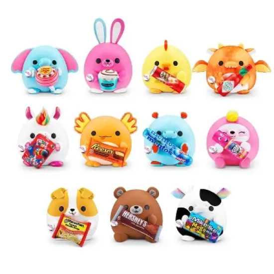 5 Surprise Snackles Series 1 Plush Bunny image {3}