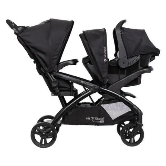 Baby Trend Sit N' Stand Double 2.0 Stroller - Madrid Black image {3}