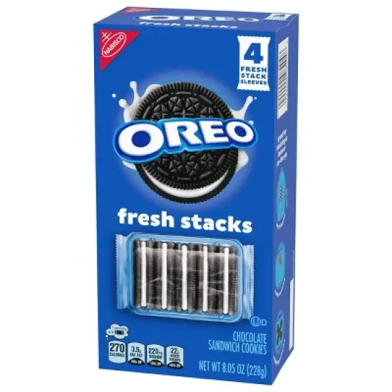 Oreo Fresh Stacks Chocolate Sandwich Cookies - 8.05oz image {9}
