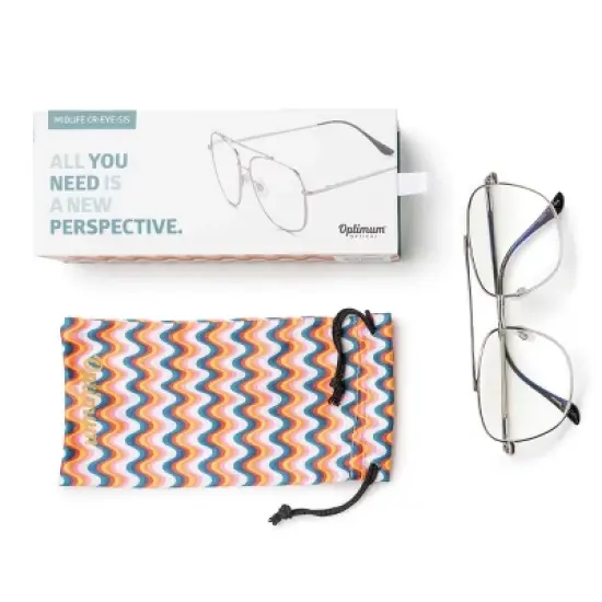 Optimum Optical Signature Blue Light Filtering Magnifying Readers - Midlife Cr-eye-sis image {2}