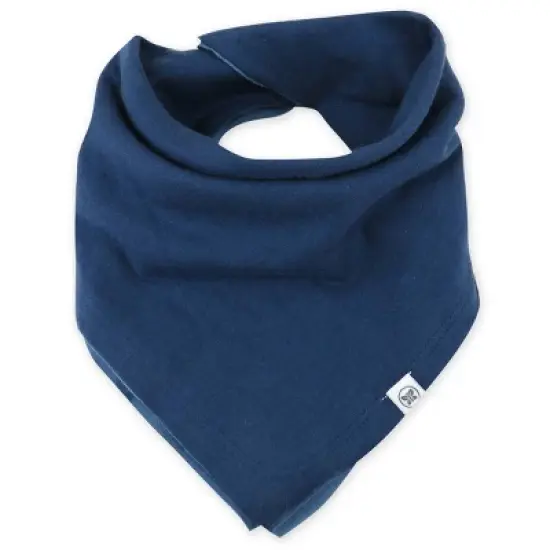 Honest Baby Organic Cotton 10pk Rainbow Gems Reversible Bandana Bib Burp Cloth - Blue image {1}