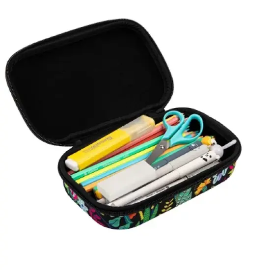 ZIPIT Flowers Pencil Case, Pencil Box for Girls image {4}