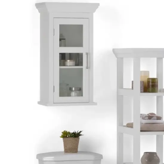 Hayes Single Door Wall Cabinet White - WyndenHall image {1}