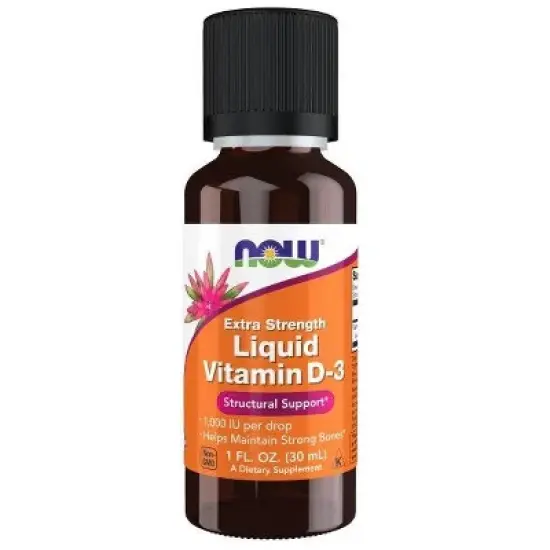 Vitamin D-3 Liquid Extra Strength by Now Foods  -  1 fl oz Dropper image {3}