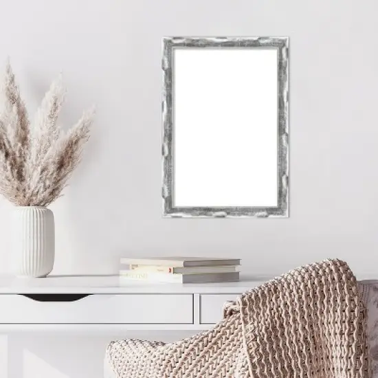 Amanti Art Scratched Wave Chrome Framed Dry Erase Magnetic Board image {7}