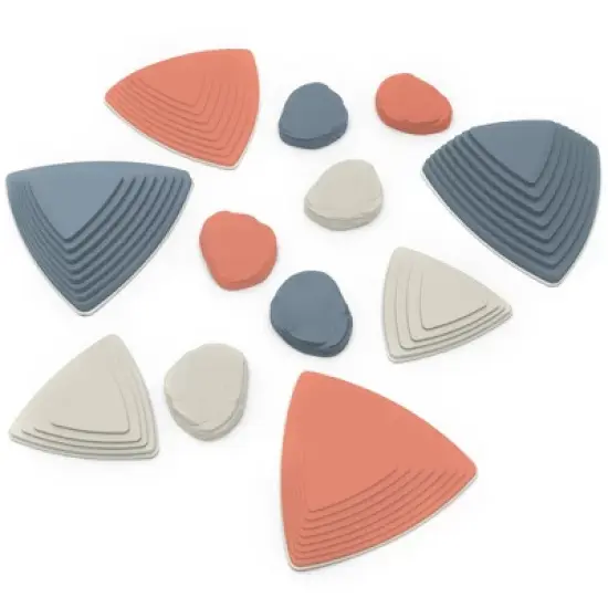 JumpOff Jo RockSteady Plus, Balance Blocks and Puddle Jumper Stones for Kids, Promotes Balance & Coordination, 12 Pieces Total image {11}