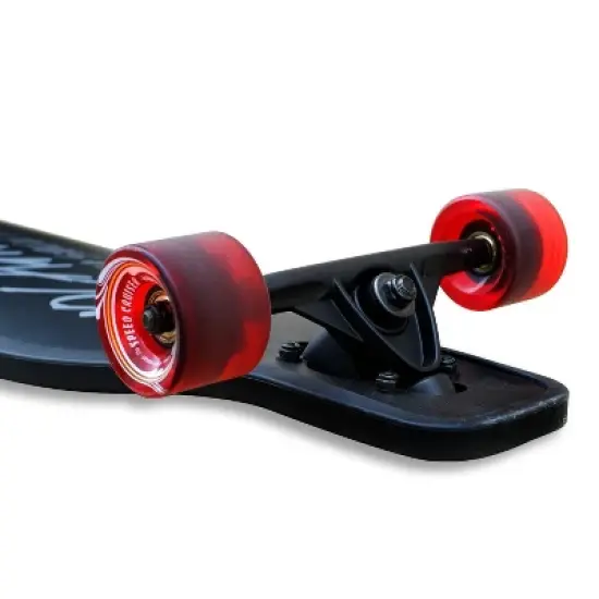 Yocaher 41.25" Aluminum Drop Through Complete Longboard - Black image {4}