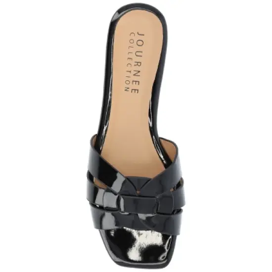 Journee Collection Womens Arrina Tru Comfort Foam Slip On Slide Flat Sandals image {3}