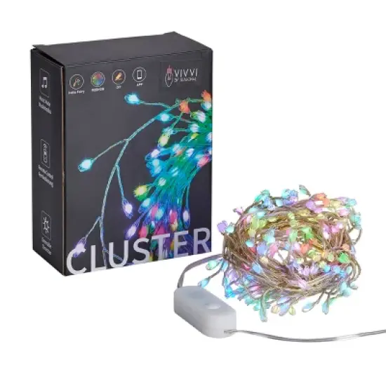 Christmas Vivvi App Based RGB Cluster Lights, 19.7' 200 LEDs image {5}