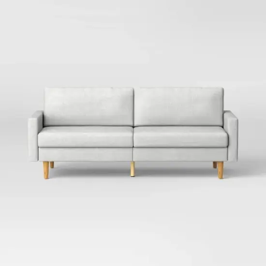 MidCentury Modern 78" Futon Sofa Light Gray - Room Essentials&trade; image {2}