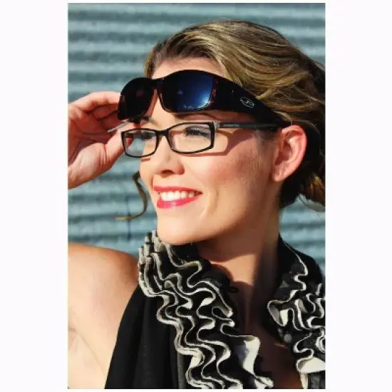 Jonathan Paul Fitovers Razor Small S Unisex Designer Fitover Sunglasses Wear Over Rx/Presciption Eyeglasses, Polarized Polarvue Gray image {4}