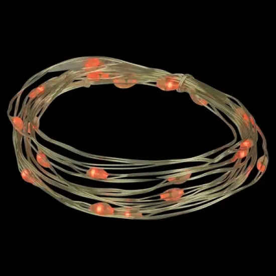 Northlight 20-Count Red LED Micro Fairy Christmas Lights - 6ft, Copper Wire image {2}